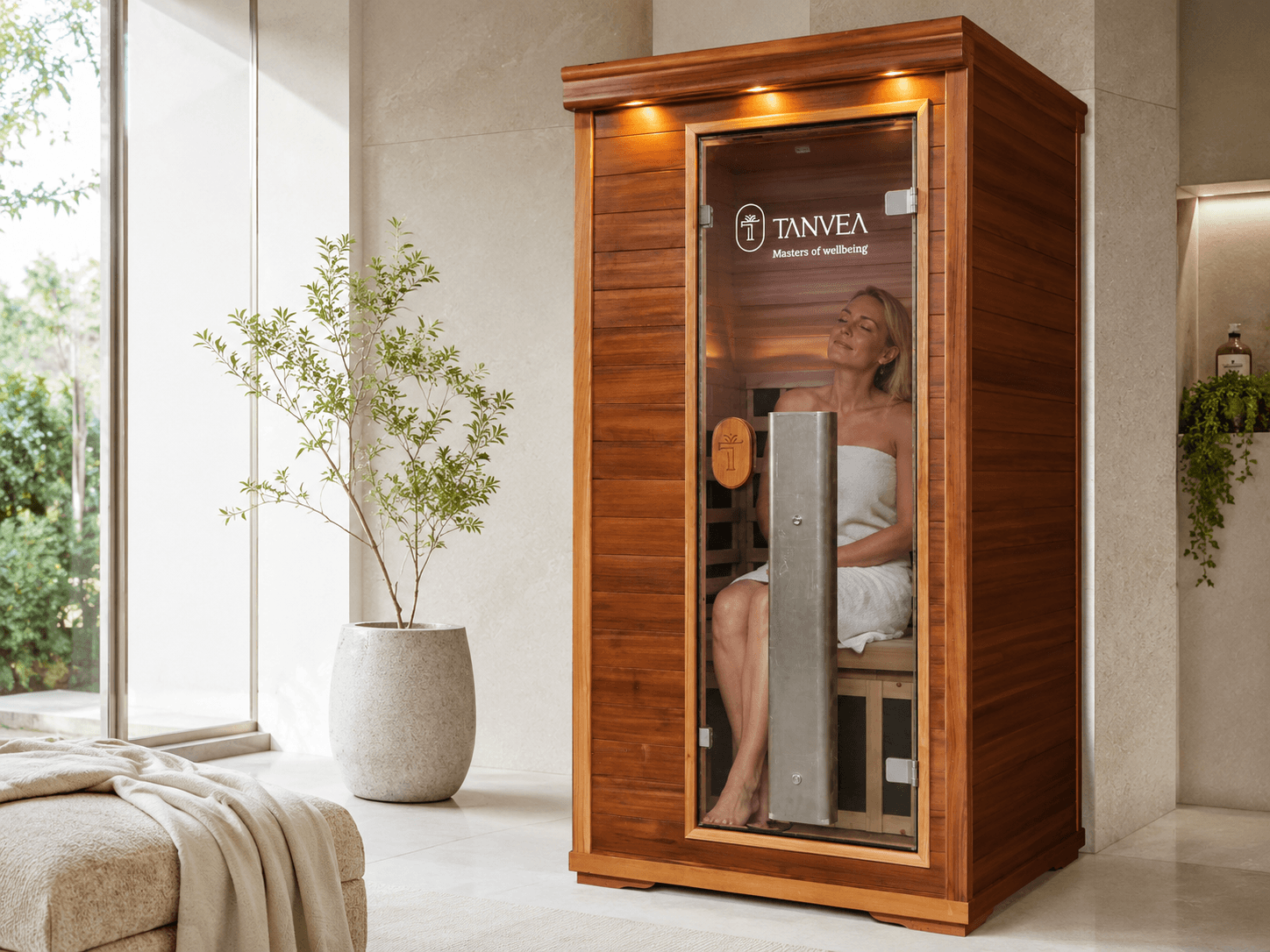Infrasauna Tanvea Crown Luxury 1 — denní scéna