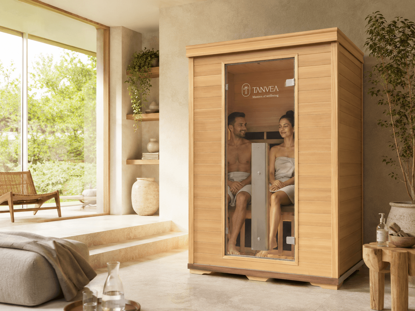 Infrasauna Tanvea Crown Luxury 2 — denní scéna